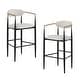 preview thumbnail 22 of 56, Christopher Knight Home Elmore Fabric and Iron 30 Inch Barstools (Set of 2)