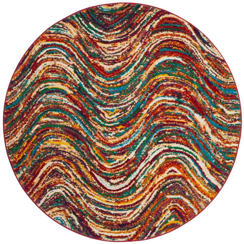 SAFAVIEH Aruba Vezira Boho Abstract Rug