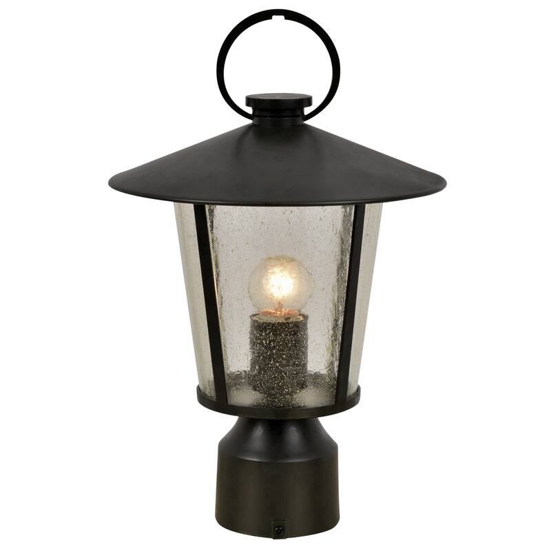 Andover Outdoor 1 Light Matte Black Post Mount - 9'' W x 14.5'' H