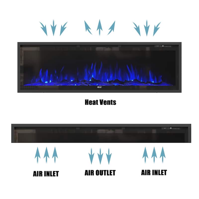 Built-in Wall-mounted Freestanding Electric Fireplaces