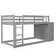 preview thumbnail 14 of 25, Twin Over Twin Bunk Bed with Storage Drawers and Shelves