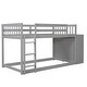 preview thumbnail 23 of 25, Twin over Twin Bunk Bed with 4 Drawers and 3 Shelves