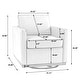 preview thumbnail 134 of 154, Set of 2 Modern Swivel Accent Armchairs Upholstered Arm Chairs
