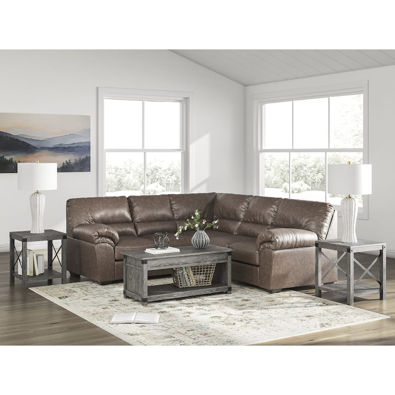 Signature Design by Ashley Whitlock Dark Brown 2-Piece Sectional - Right Facing