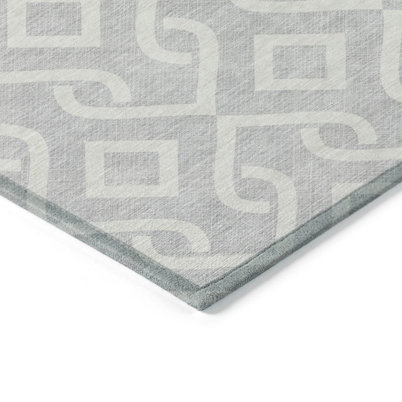 Machine Washable Indoor/ Outdoor Chantille Trellis Rug