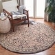 preview thumbnail 11 of 16, SAFAVIEH Handmade Trace Nydia Oriental Wool Rug 6' Round - Black/Red - Round