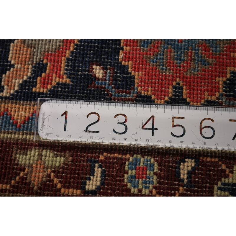 Vegetable Dye Red Sultanabad Oriental Rug Hand-Knotted Wool Carpet - 8'11" x 12'0"