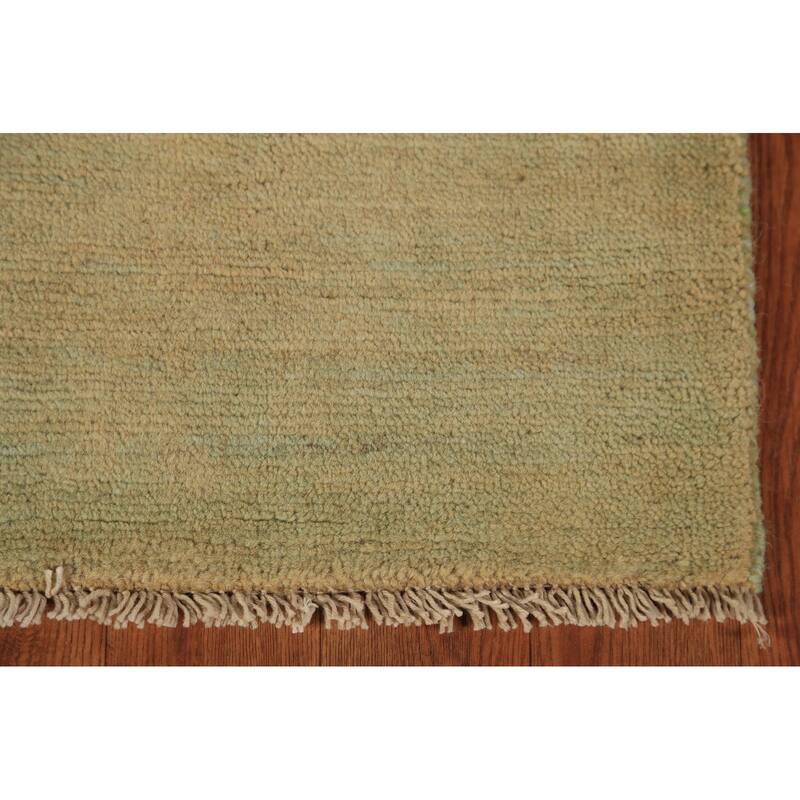 Striped Gabbeh Modern Rug Hand-Knotted Wool Carpet - 2'8" x 4'0"