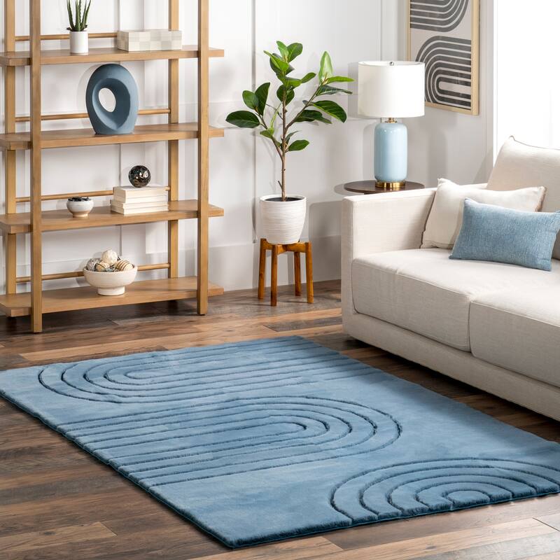 Nuloom Valery SuperiorWash Arches Faux Rabbit Machine Washable Area Rug