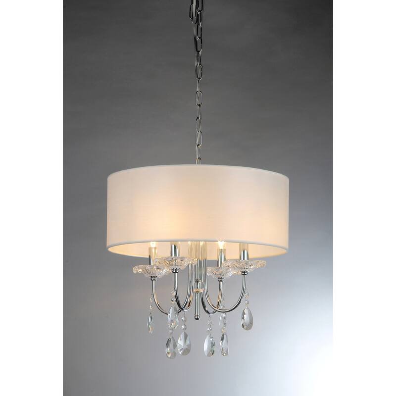 Pasargad Home Bliss Bizet Metal & Cystal Chandelier Lights, Chrome