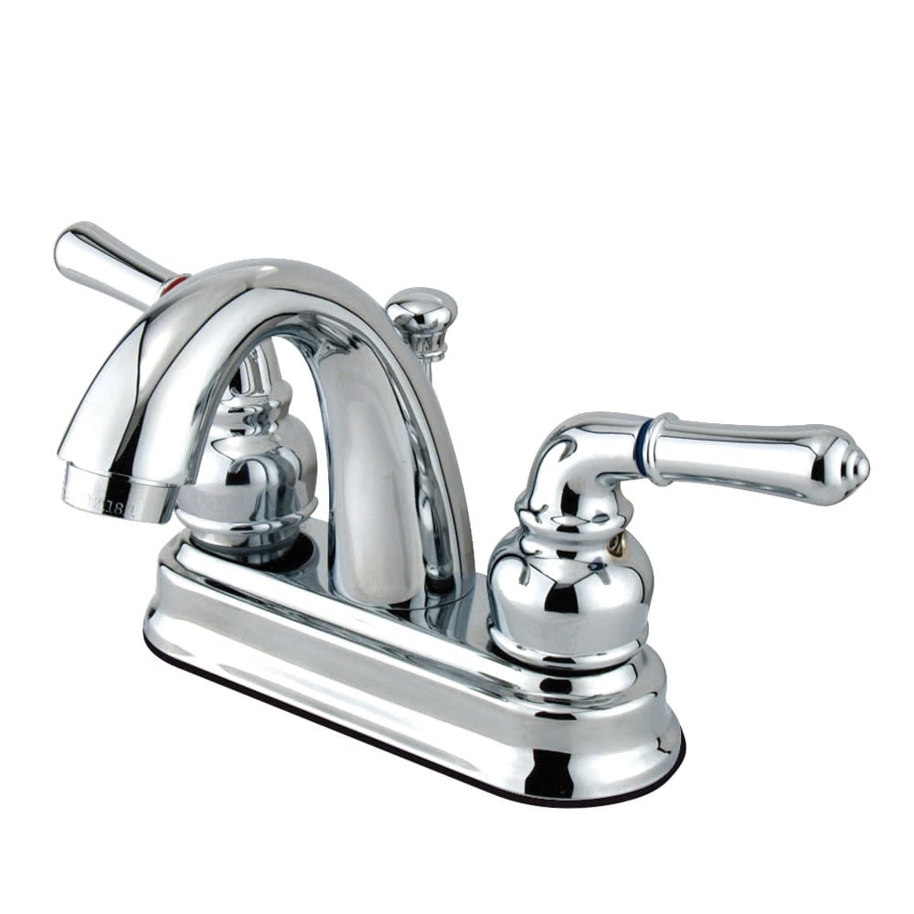 Kingston Brass Naples Centerset Bathroom Faucet with Pop-Up Drain