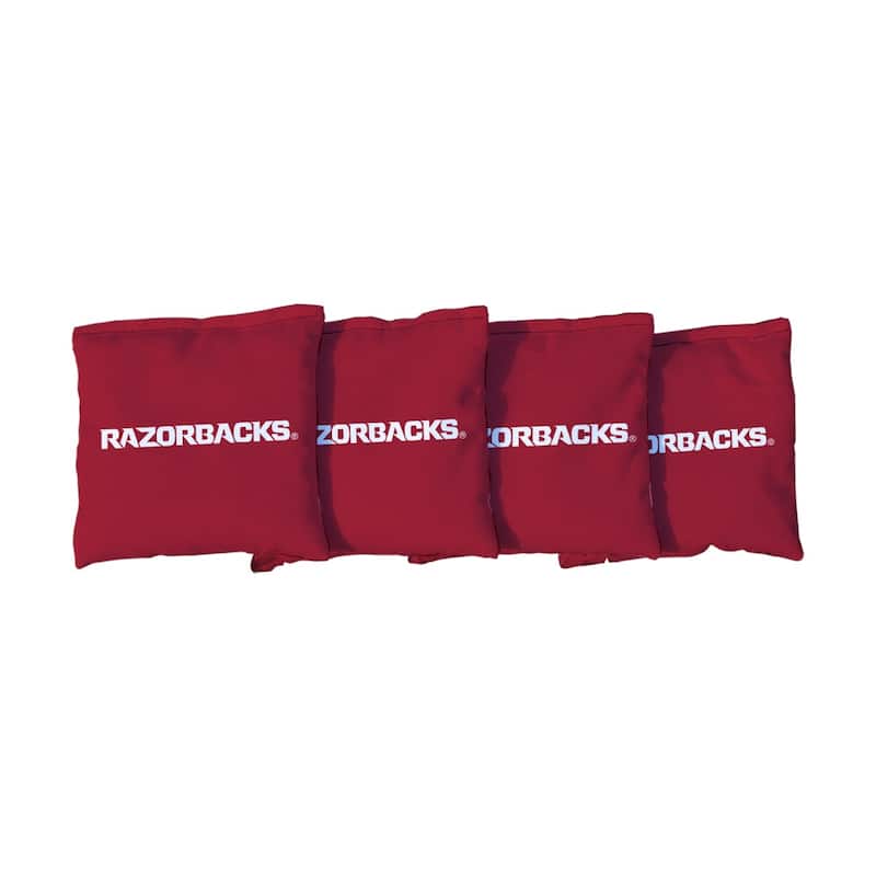 Arkansas Razorbacks Red Cornhole Bags - All-Weather Resin Filled