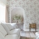 preview thumbnail 2 of 2, Shabby Chic by Rachel Ashwell Chelsea White Wallpaper