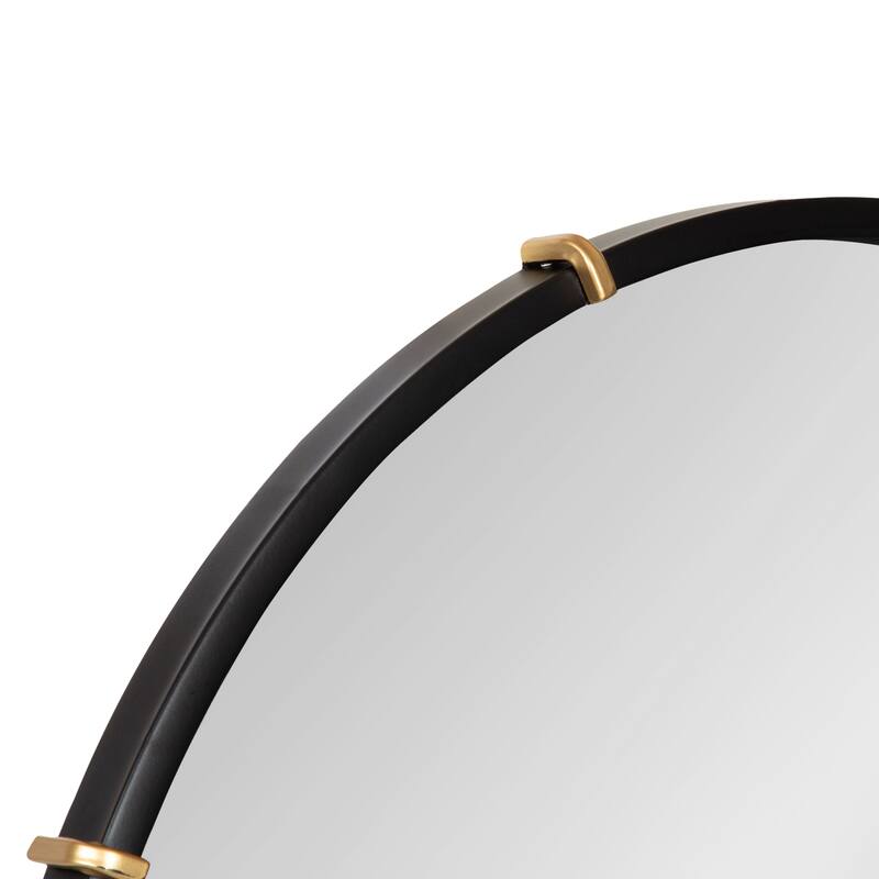Kate and Laurel Venturi Round Metal Mirror - 27" Diameter