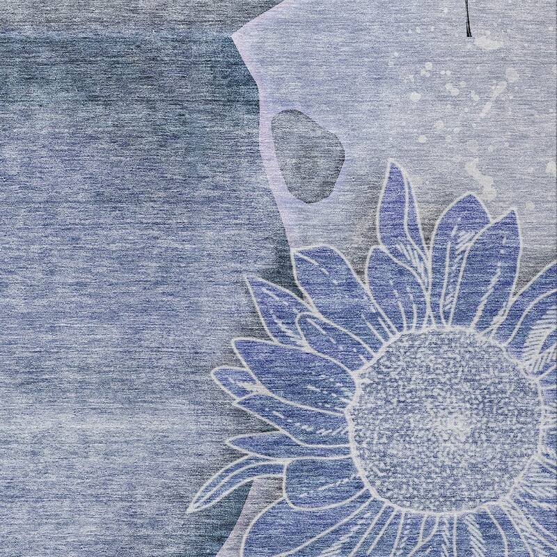 HomeRoots Floral Transitional Rectangle Outdoor Rug