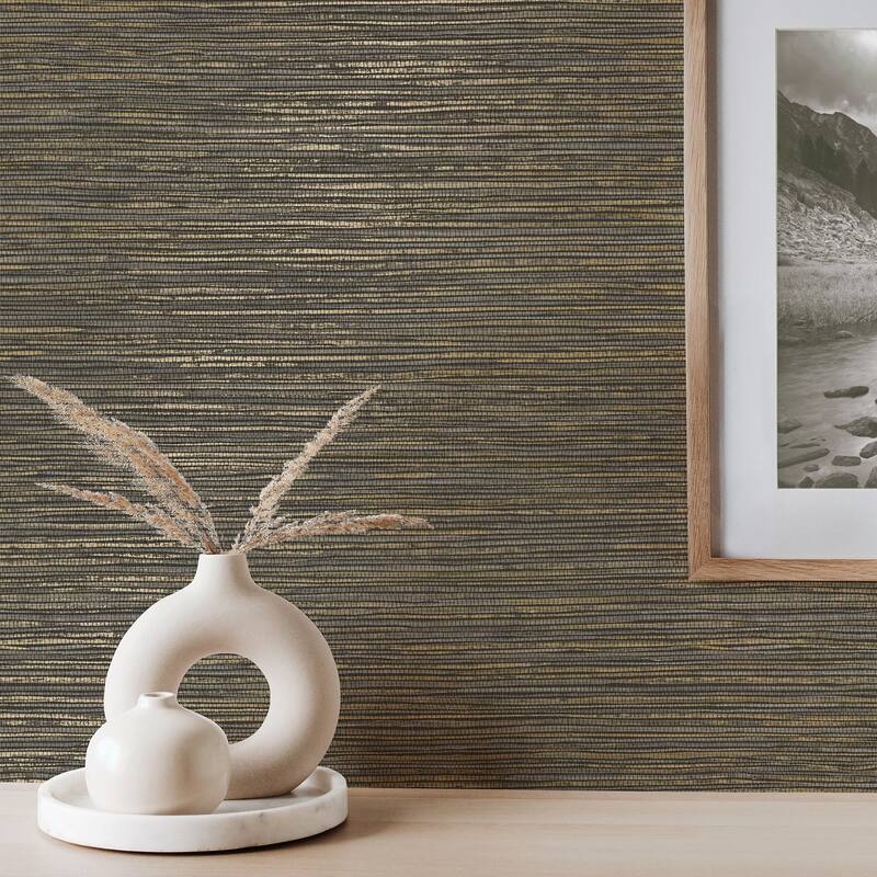 Fine Decor Fusion Charcoal Plain Wallpaper