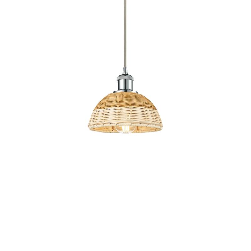 Innovations Lighting 516-1P-7-8 Bristol Natural II Pendant Bristol - Polished Chrome / Natural