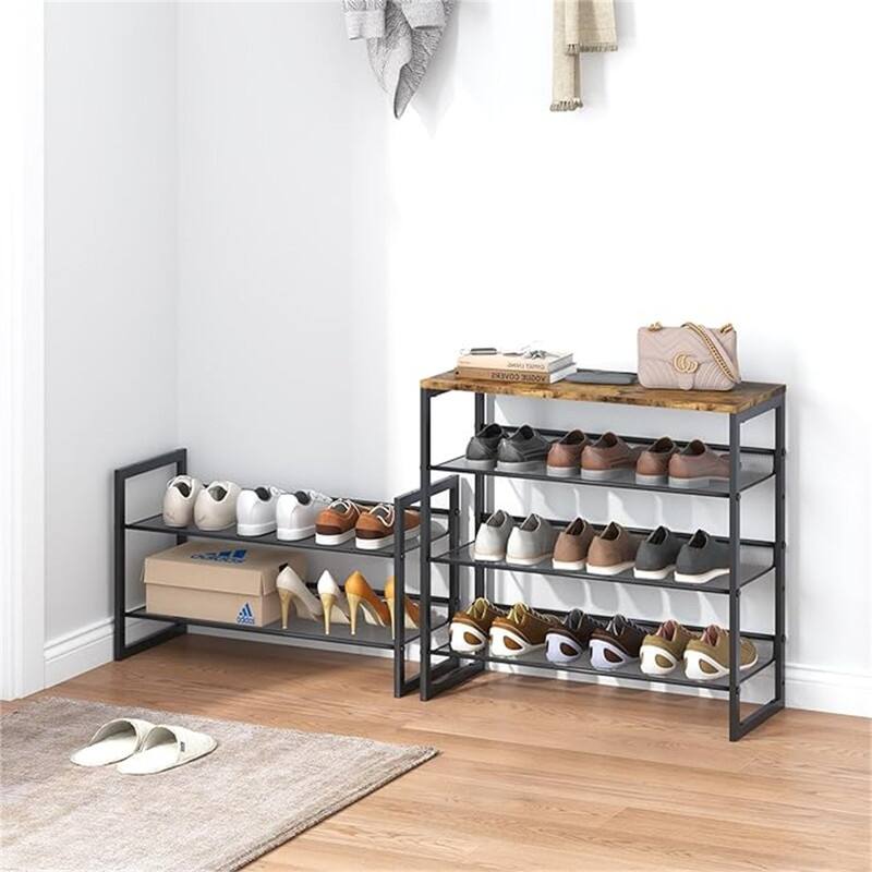 Shoe Rack 3 Row 8 Tier - 11.8"D x 29"W x 44.57"H