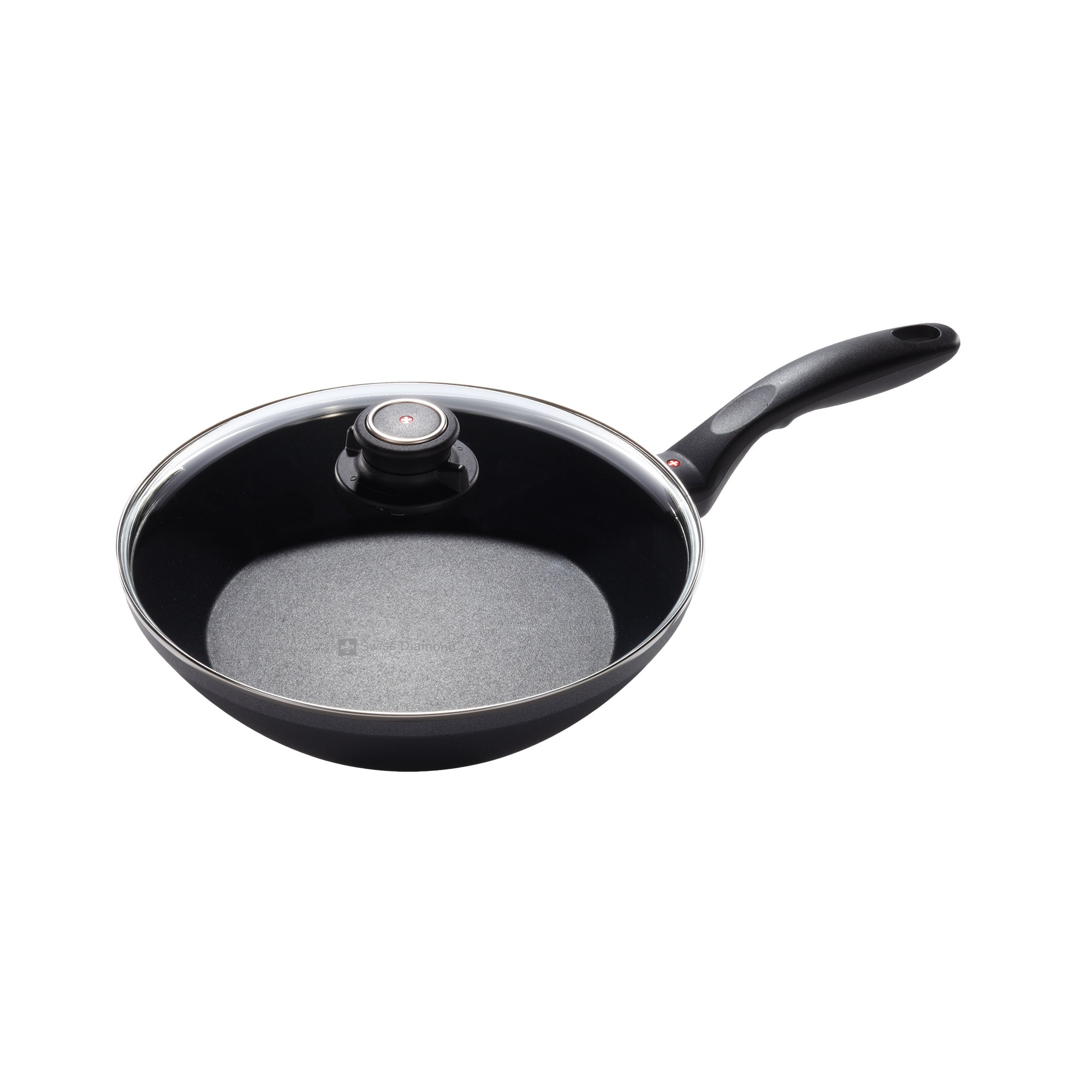 Swiss Diamond HD Induction Stir Fry Pan with Lid - 9.5" (24 cm), 2.2 QT (2.1 L)