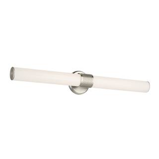 Kichler Lighting Sashi 32" Bath Bar Large LED with White Glass in Brushed Nickel