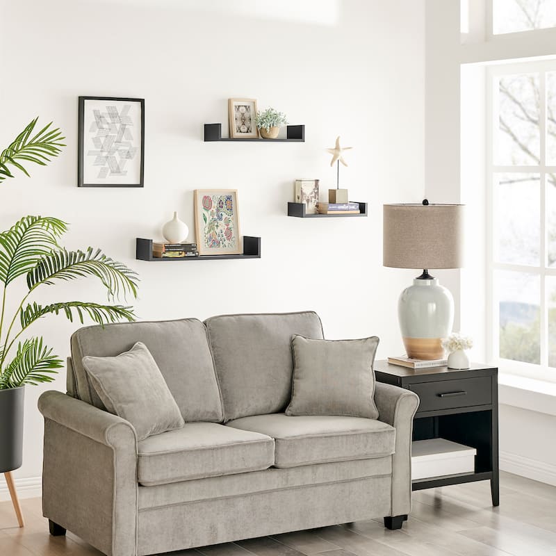Danya B. Aalto U-Shaped Floating Wall Shelves - Set of 3