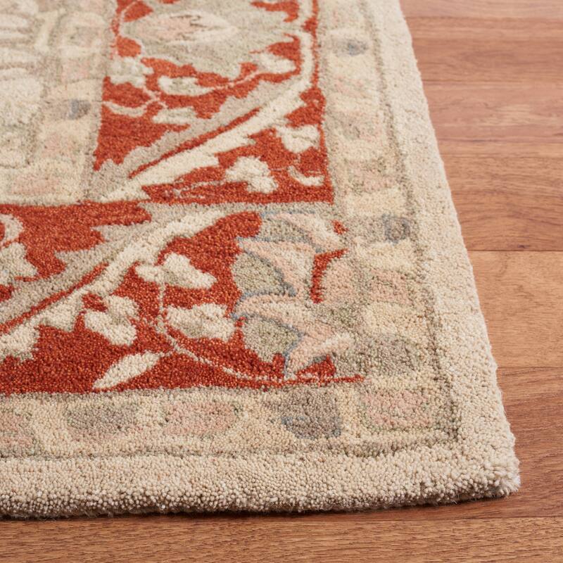 SAFAVIEH Handmade Anatolia Dimitria Traditional Oriental Hand-spun Wool Rug