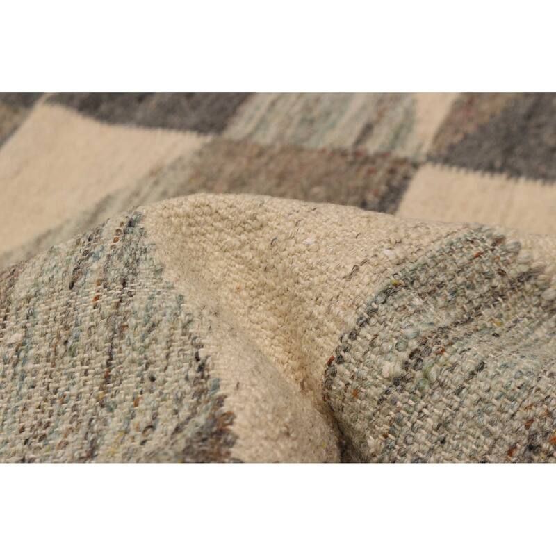 Ankara FW Cream, Grey Kilim 5'2" x 7'8" - 5'2 x 7'8