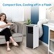 preview thumbnail 8 of 12, 8000 BTU Portable AC for Room, Dorm, Office with Drying, Fan, Sleep Mode, 2 Speeds, 24H Timer Function