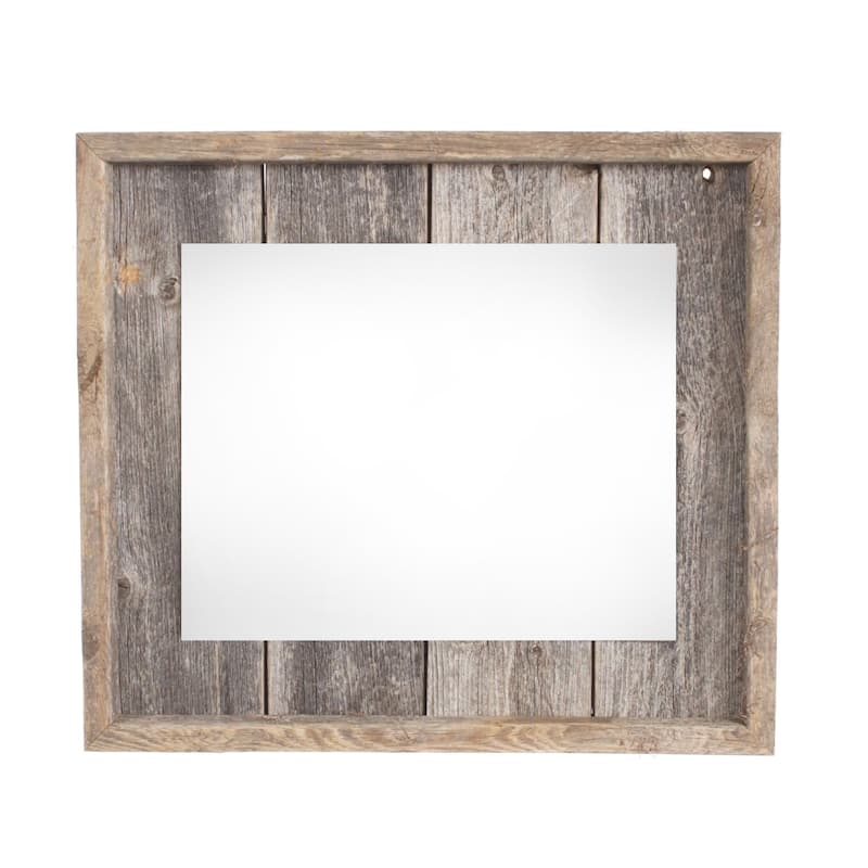 HomeRoots 11" x 14" Gray Solid Wood Hanging Picture Frame
