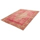 preview thumbnail 4 of 7, ECARPETGALLERY Hand-knotted Antalya Vintage Dark Pink Wool Rug - 9'0 x 11'6