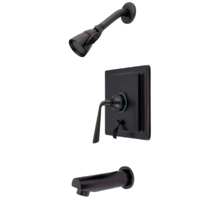 Kingston Brass Concord Tub and Shower Trim with Single Function Shower - Oil Rubbed Bronze