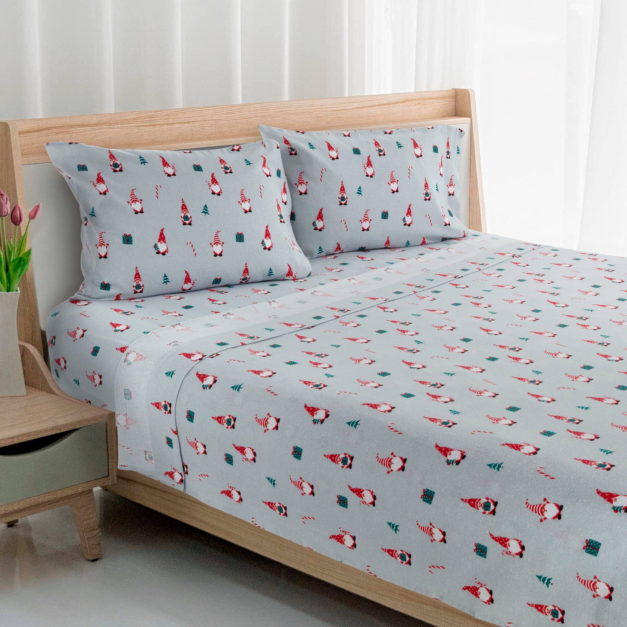 Avanti Gnome Sweet Gnome Flannel Twin Sheet Set On Sale Bed Bath