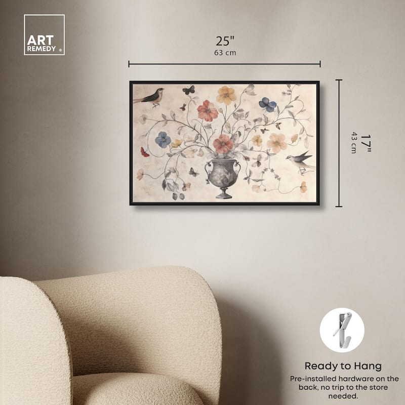 Antique Bouquet Canvas by Art Remedy
