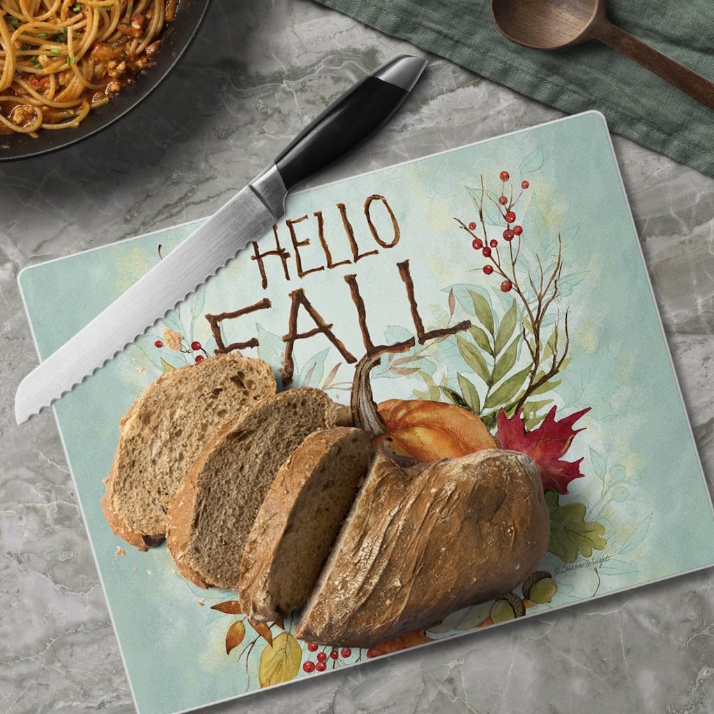 Harvest Blessings 3mm Heat Tolerant Tempered Glass Cutting Board 10” x 8” Manufactured in the USA Dishwasher Safe