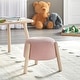 preview thumbnail 1 of 6, Simple Living CeCe Kids Stool Pink/Natural