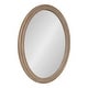 preview thumbnail 29 of 31, Kate and Laurel Mansell Oval Framed Wall Mirror 24x30 - Brown