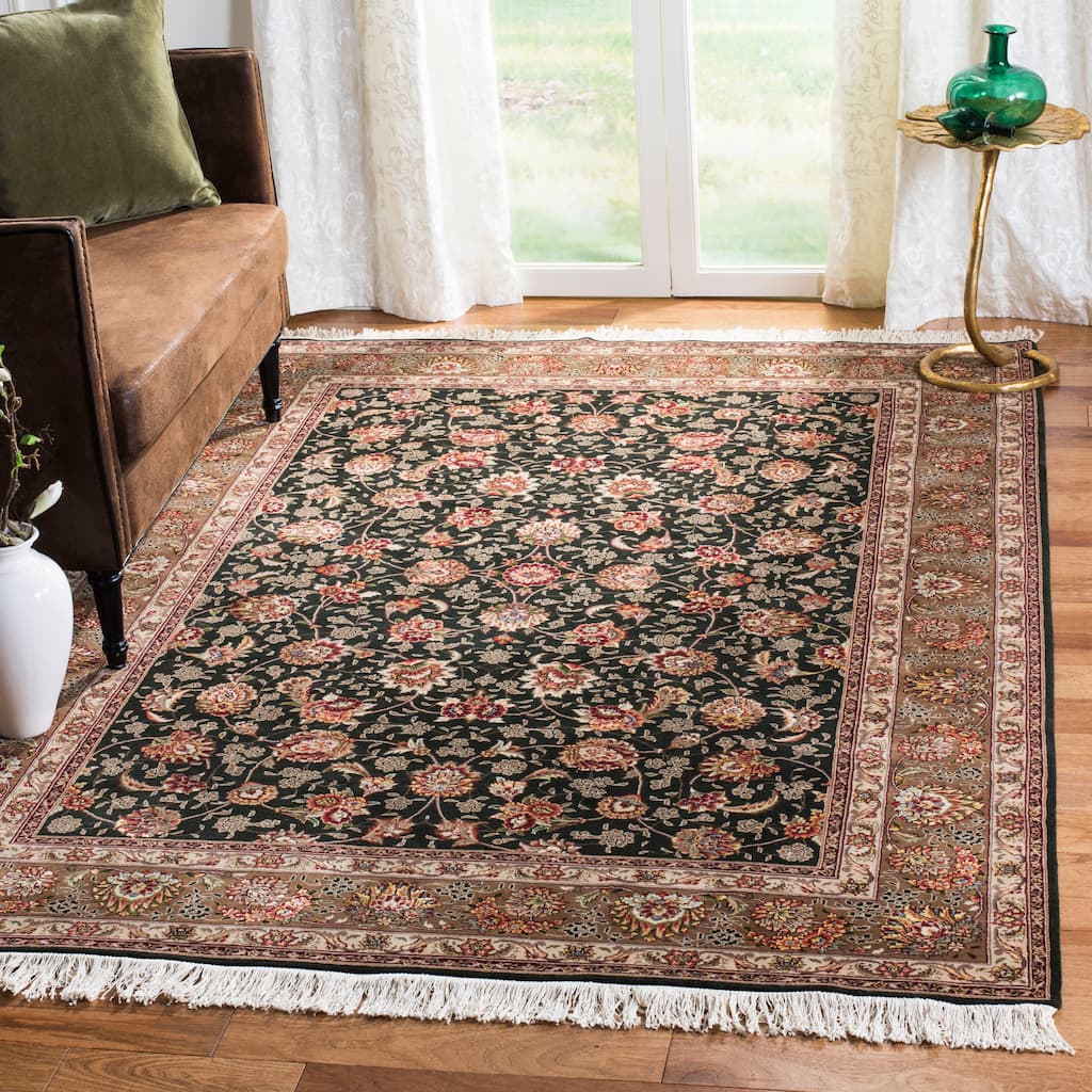 SAFAVIEH Couture Hand-knotted Tabriz Floral Alfaia Traditional Oriental Wool