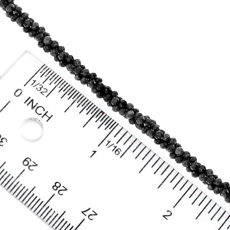 925 Sterling Silver multi gemstone Beaded Necklace