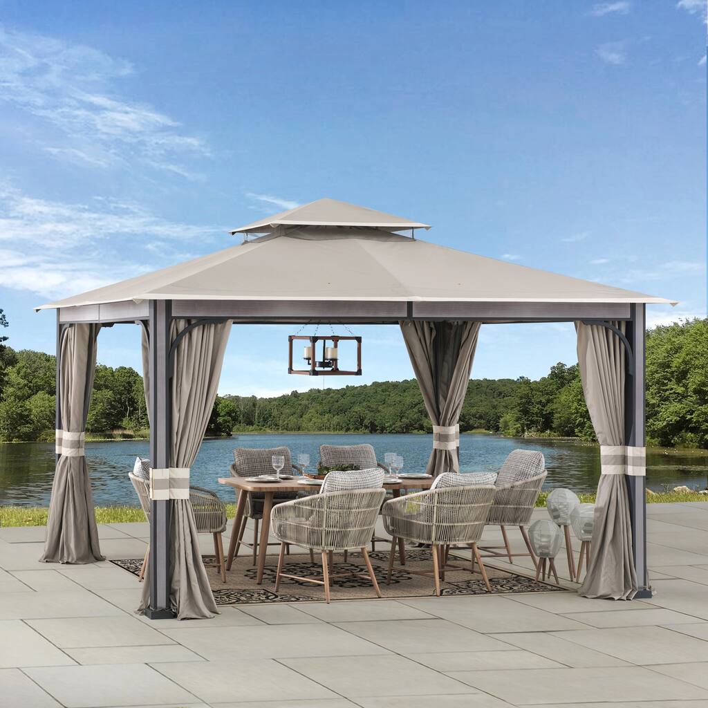 Sunjoy Roberts 11 ft. x 13 ft. 2-tier Gazebo