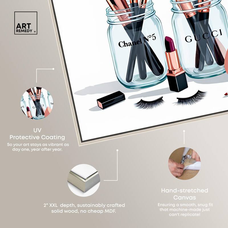 Glamour Glassware Canvas by Art Remedy