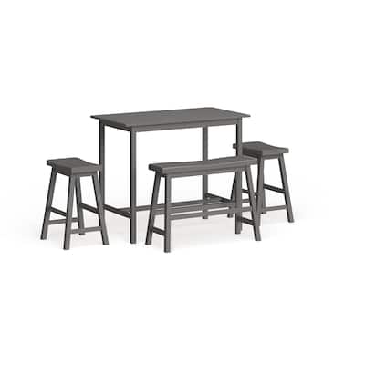 SAFAVIEH Ronin 4-Piece Counter-Height Bench and Stool Pub Set - 24" x 44" x 36"