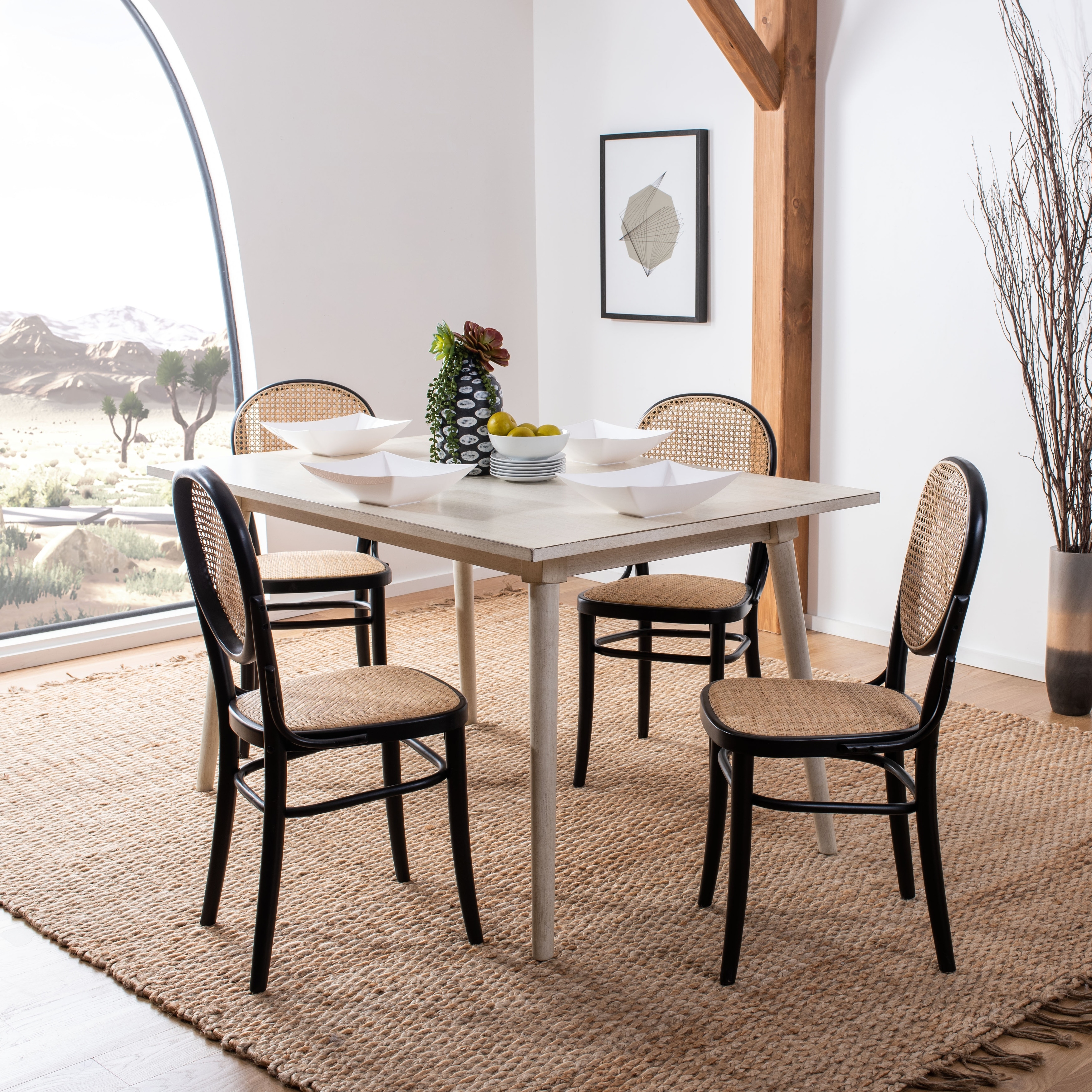 Natural cane dining chair best sale
