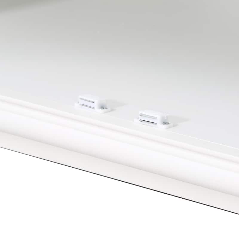 75.25"Tall Display Cabinet and Two Triangle Sided Bookshelves, 69.25"Wide Retro Style Wall Suit with Glass Doors