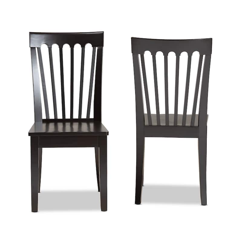 Minette Modern and Contemporary Transitional 2-Piece Dining Chair Set