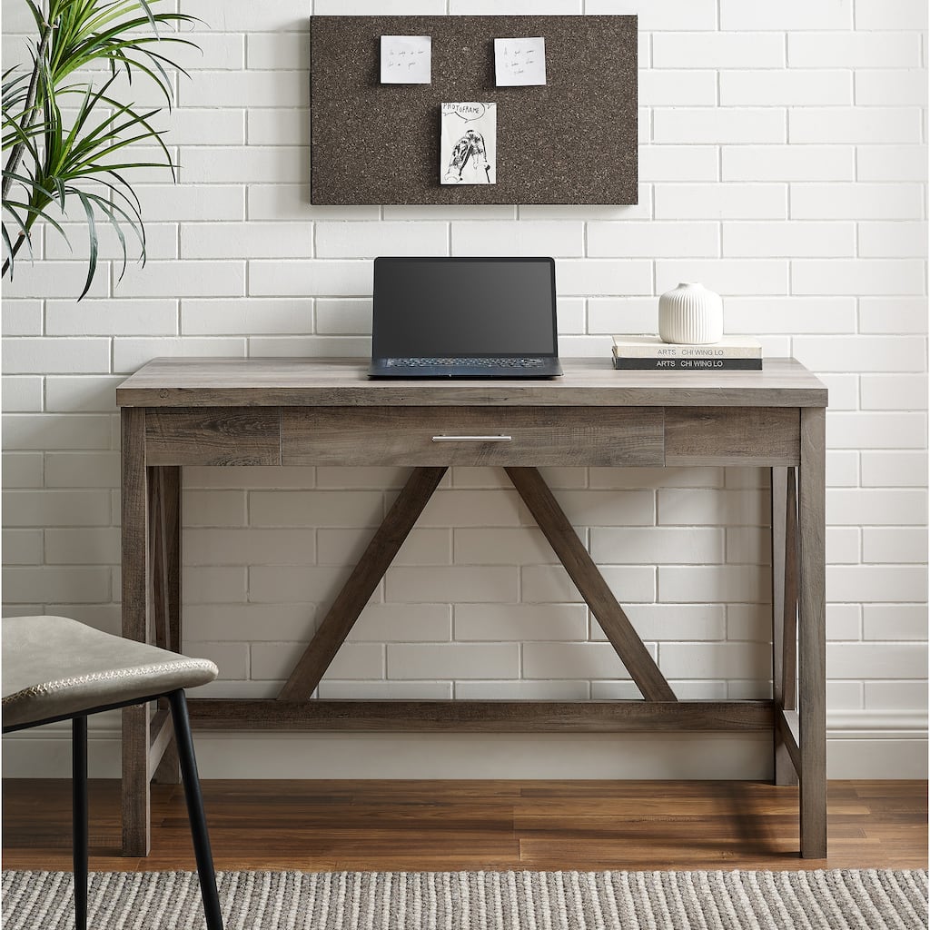 Walker Edison Paradise Hill 46-inch Writing Desk