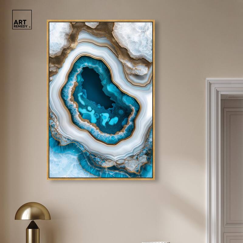 Gilded Geode Eye III Canvas by Art Remedy