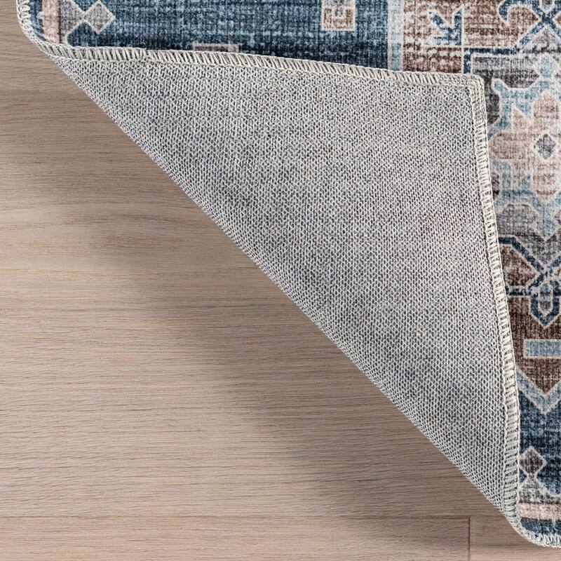 Nuloom Krystin SpinClean Distressed Machine Washable Area Rug