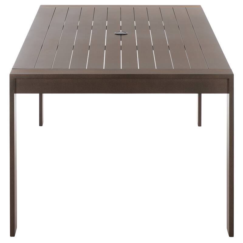SAFAVIEH Outdoor Living Fash Aluminum 4 Leg Dining Table - 71"W x 37"D x 29"H