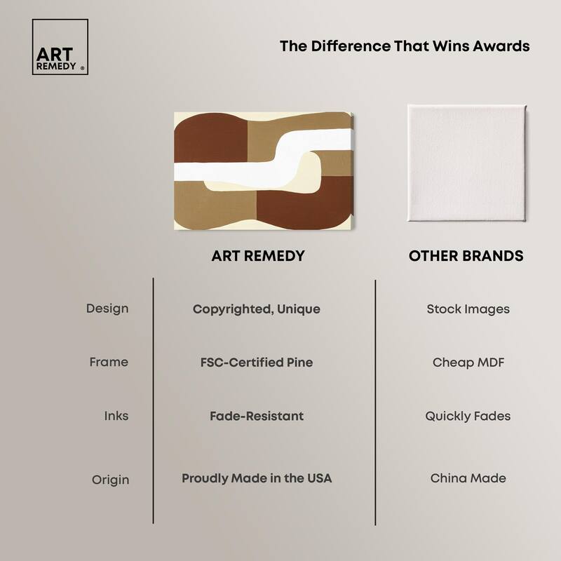 Minimal Wavy III Canvas by Art Remedy, Gallery Wrapped