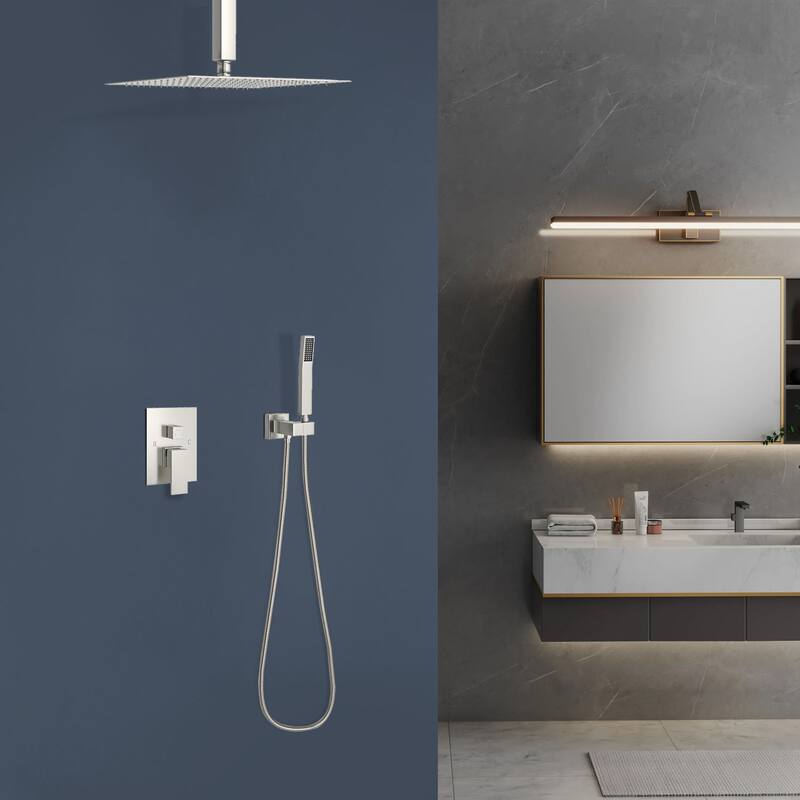 Topcraft 10-inch Ceiling Mount Square Shower System with Rough-in Valve - 10*10